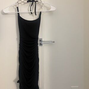 I.AM.GIA Black Spaghetti Strap Bodycon Dress